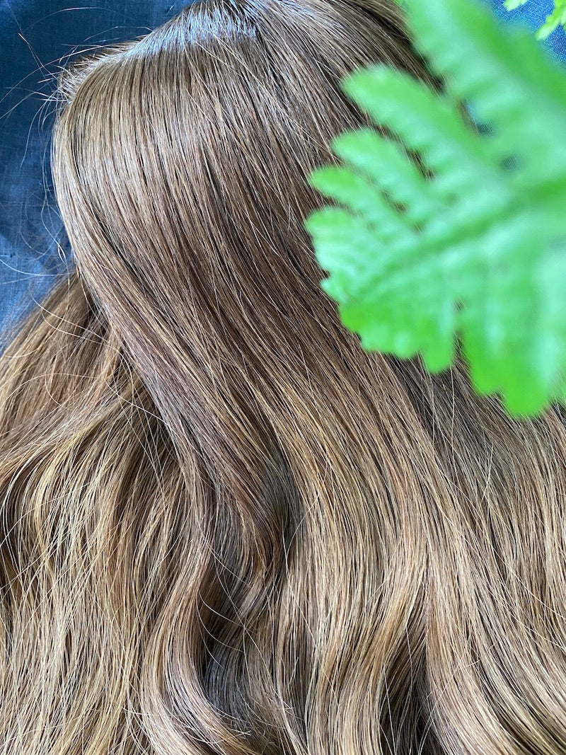 8×8 Silk Base Human Hair Topper – Blonde Blend (16–21”) (Evie)