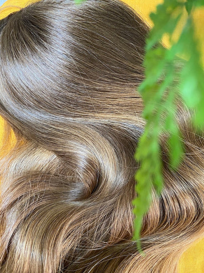 8×8 Silk Base Human Hair Topper – Blonde Blend (16–21”) (Evie)