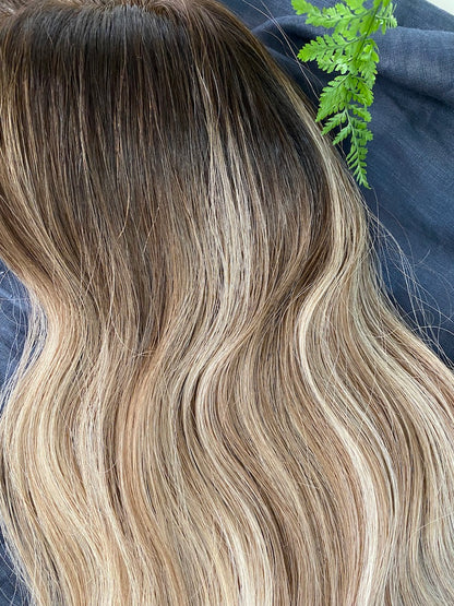 8×8 Silk Base Remy Human Hair Topper – Rich Brunette (19–24”) (Aava)